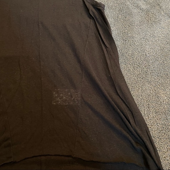 HELMUT LANG BLACK ASYMMETRIC TANK TOP - Picture 3 of 7